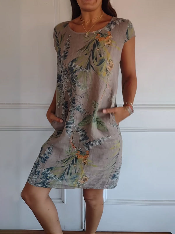 Madison | Abito Rilassato con Hojas Tropicales