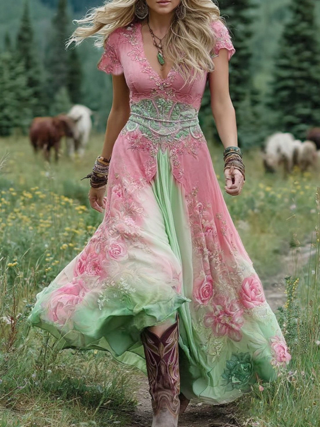SERAPHINA – ABITO MAXI BOHO ENCANTADO