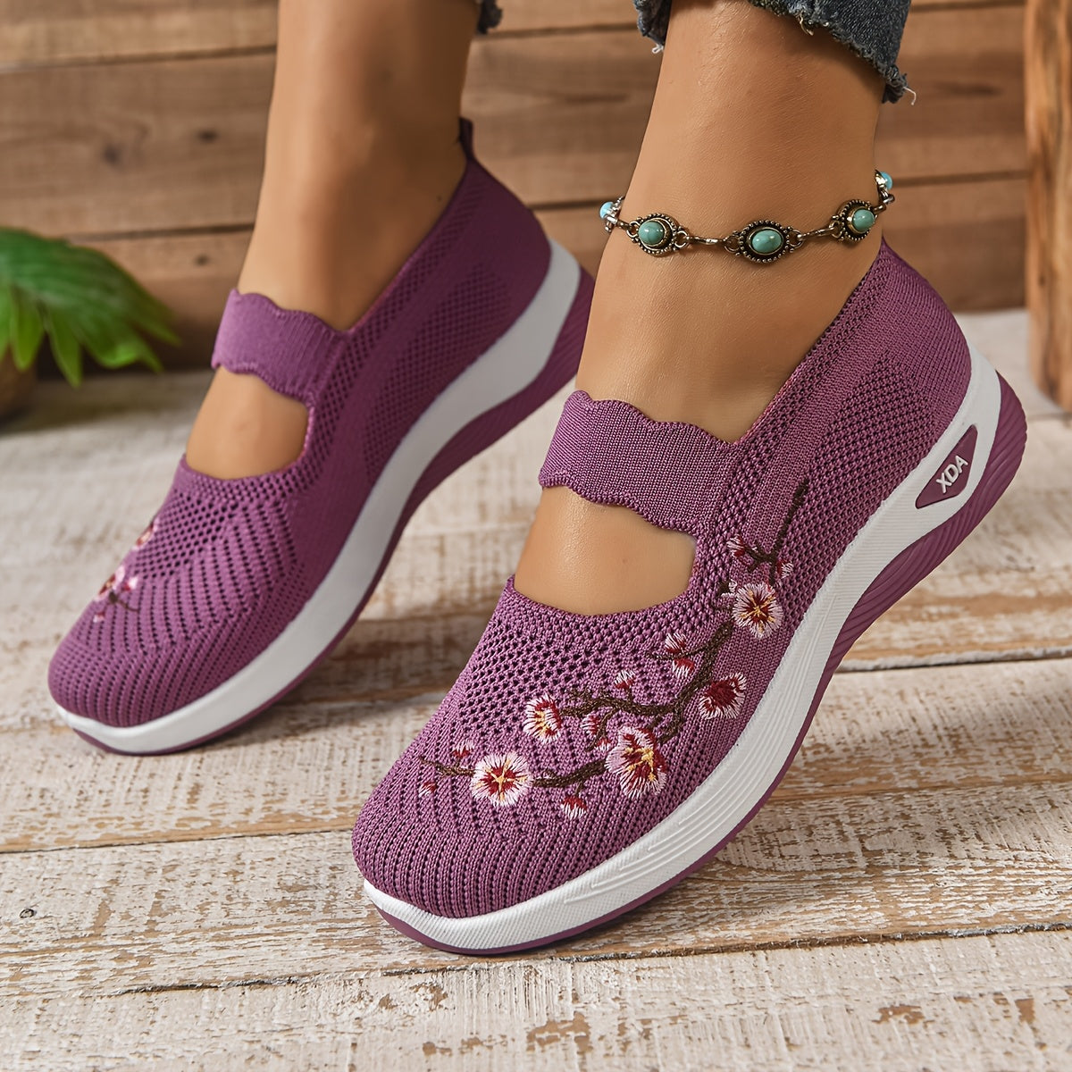 Gianna - Sneakers Florales di Supporto