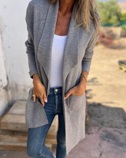 EIGONA - GIACCA DI CARDIGAN CASUAL CON REVERS