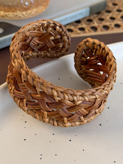 Pulsera di Ratán Trenzado