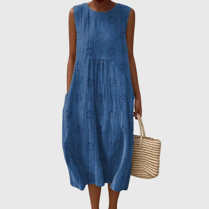 Teresa | Elegante Abito midi Senza maniche