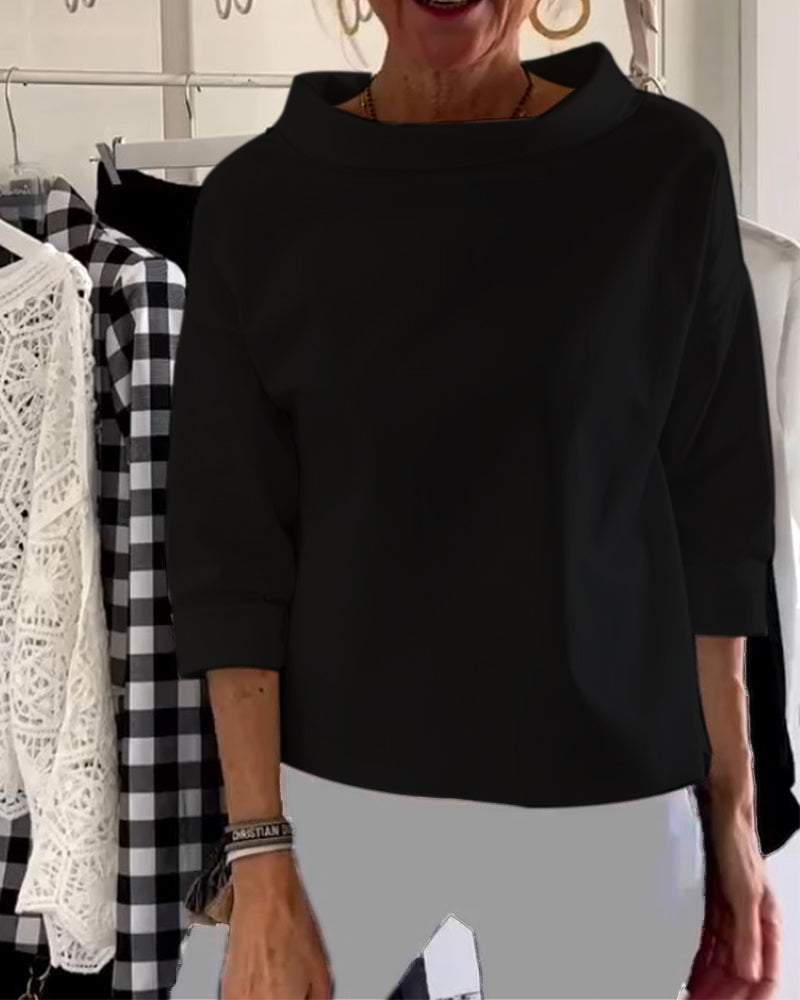 WIEBKE I BLUSA COMODA DI MANICA 3/4