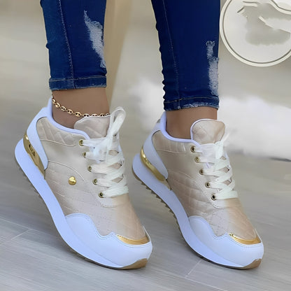 Agnès - Scarpe di lacci a cuadros da donna