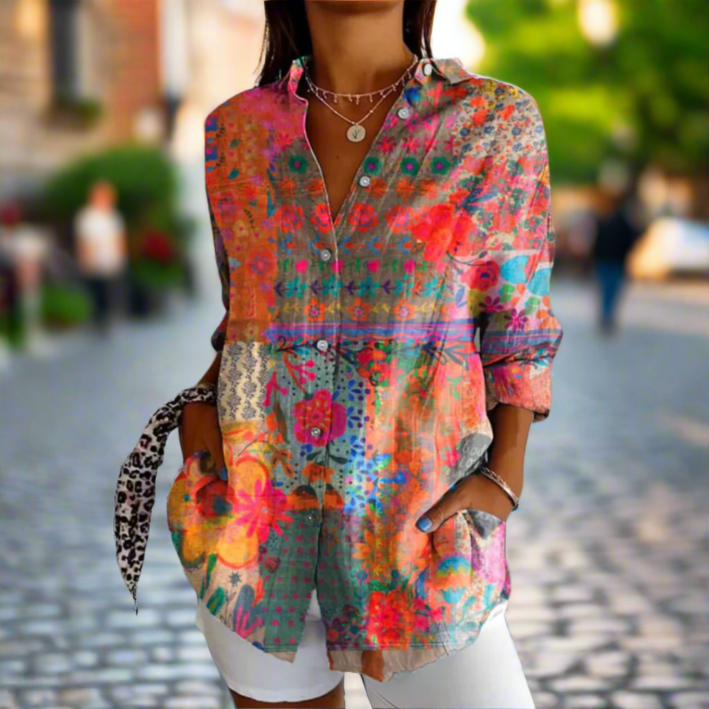Gracelyn - Blusa Floreale Premium