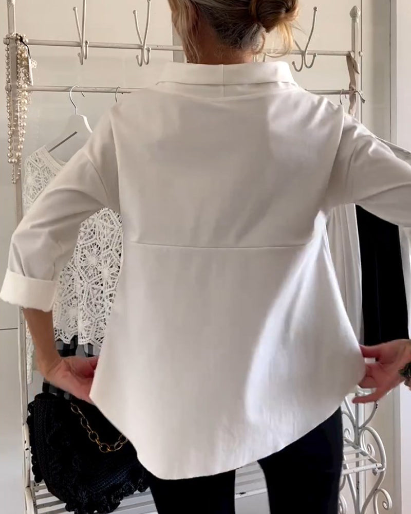 WIEBKE I BLUSA COMODA DI MANICA 3/4