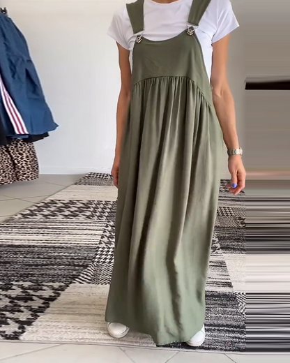 Grace™ - Abito Casual di Spalline di Tinta unita