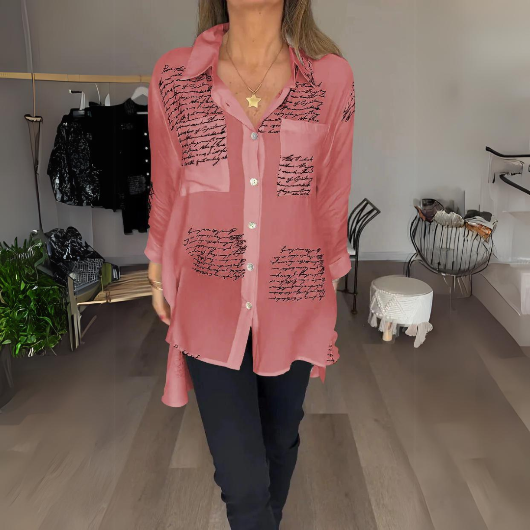 Skylar – Camicia di bottoni manuscrita