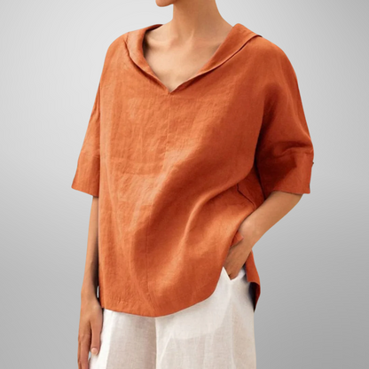 Molly – Top V-Neck con Collo Rilassato