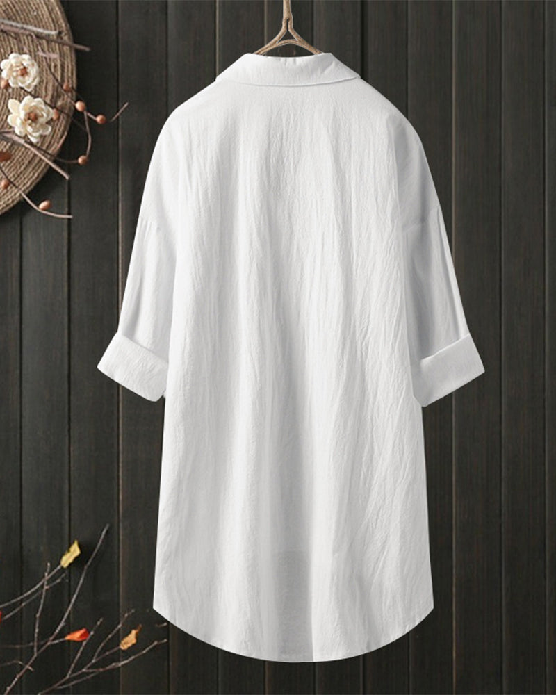 Olivia™ | Blusa Larga e Comoda di Tinta unita