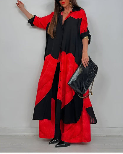 AMARA – SET DUE PEZZI CON TESSUTO ELEGANTE