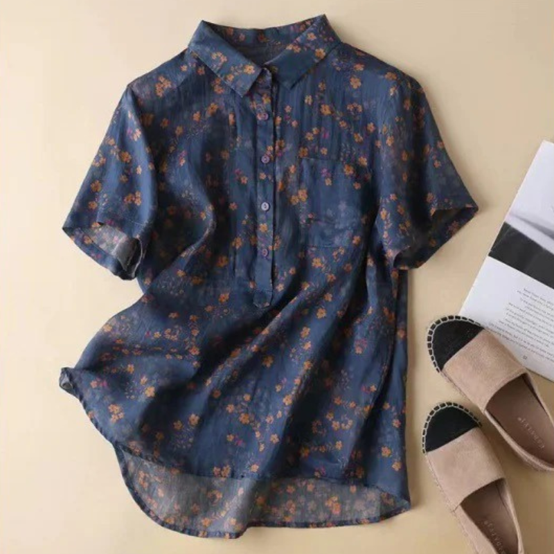 Maribel – Camicia Floreale di Media Tapeta