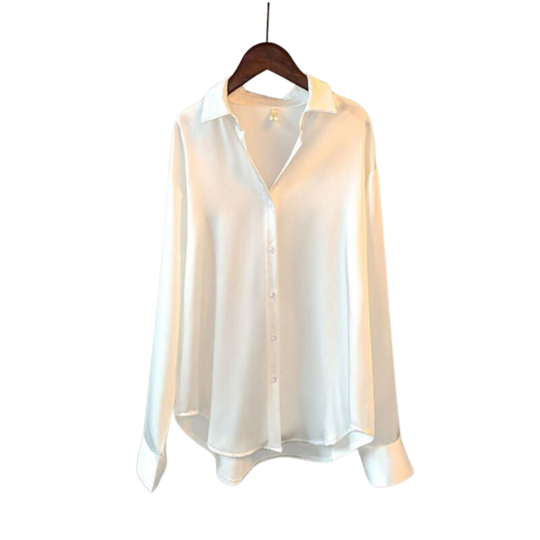 CAMICIA LARGA IN SATIN EDEN