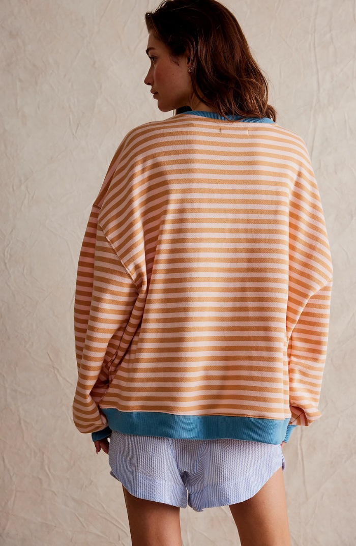 MIKAELA – MAGLIONE A RIGHE RILASSATO