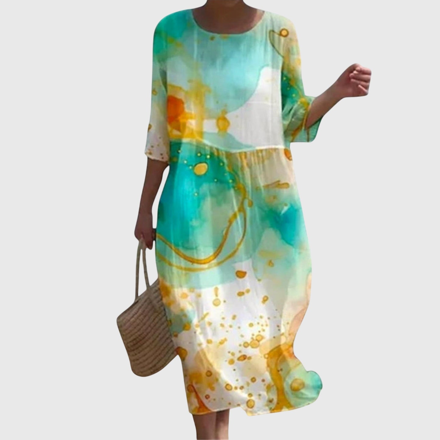 Hayley | Abito maxi Floreale Elegante
