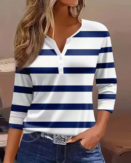 BLUSA ELEGANTE A RIGHE ANNALENA