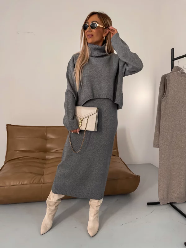 Nicole - Completo in maglia da donna per autunno/inverno