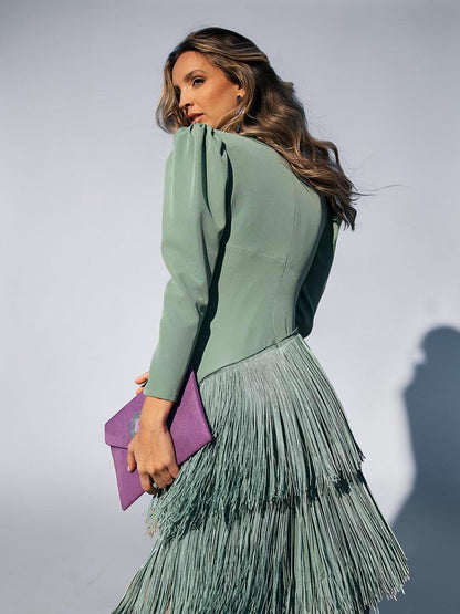 Sofia - Abito elegante con Frange