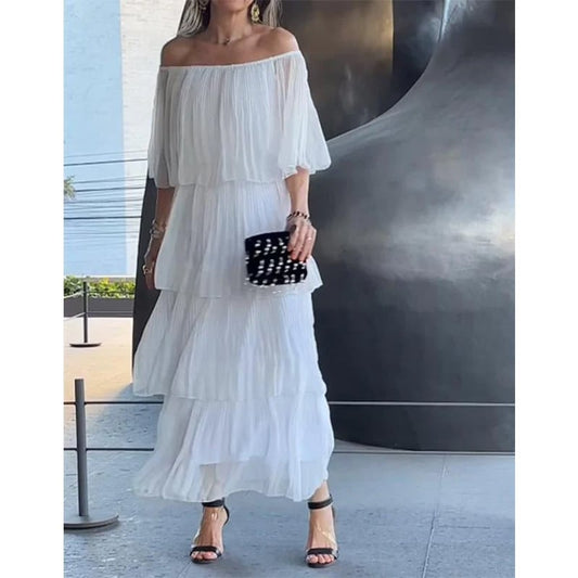 SAFRÁN – ABITO LUNGO DI CHIFFON