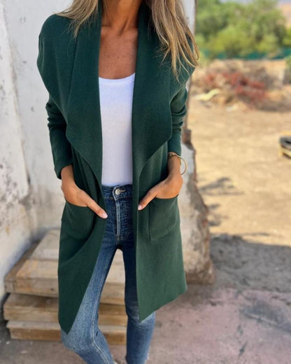 EIGONA - GIACCA IN MAGLIA CASUAL CON REVERS