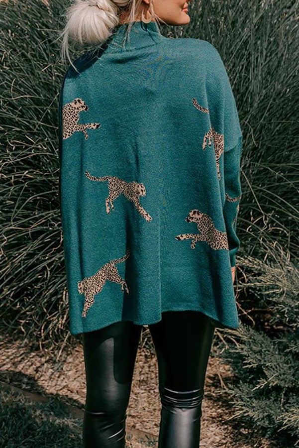 VITA – TOP CASUAL VINTAGE CON STAMPA DI TIGRE E LEOPARDO