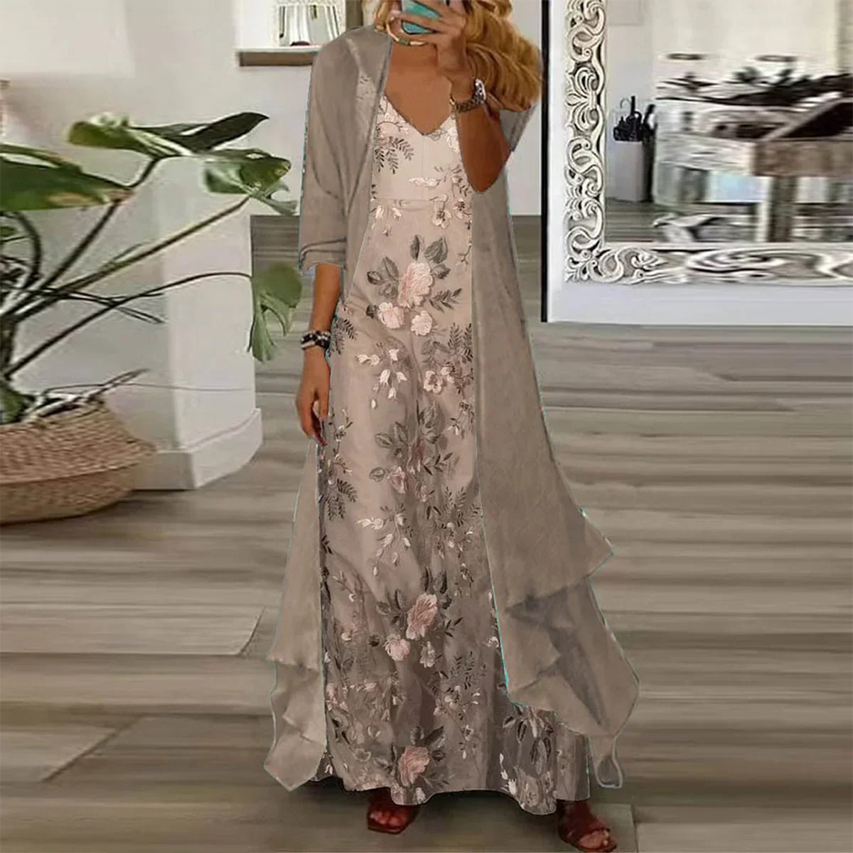 Mara | Abito Maxi con Chaqueta (completo di 2 capi)