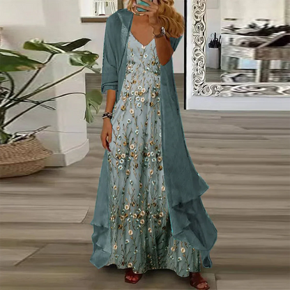 Mara | Abito Maxi con Chaqueta (completo di 2 capi)