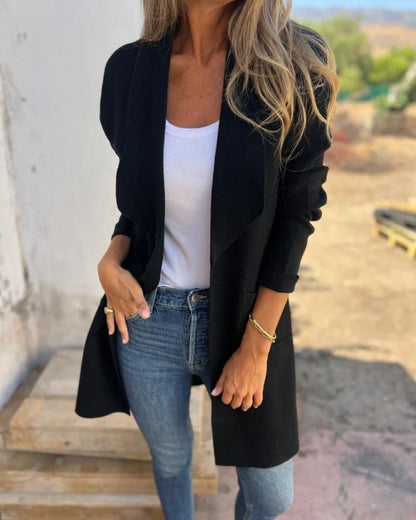 EIGONA - GIACCA DI CARDIGAN CASUAL CON REVERS