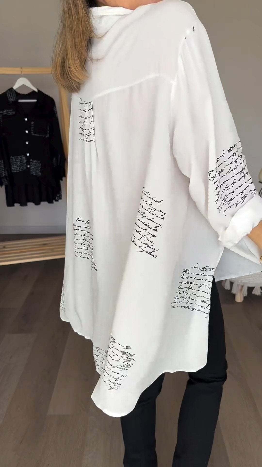 Skylar – Camicia di bottoni manuscrita