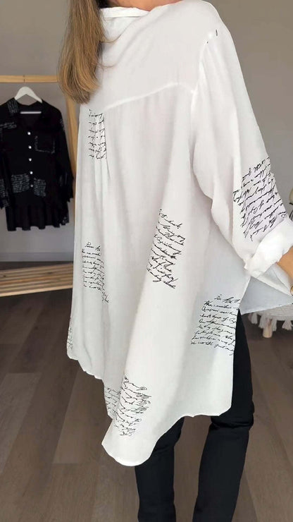 Skylar – Camicia di bottoni manuscrita
