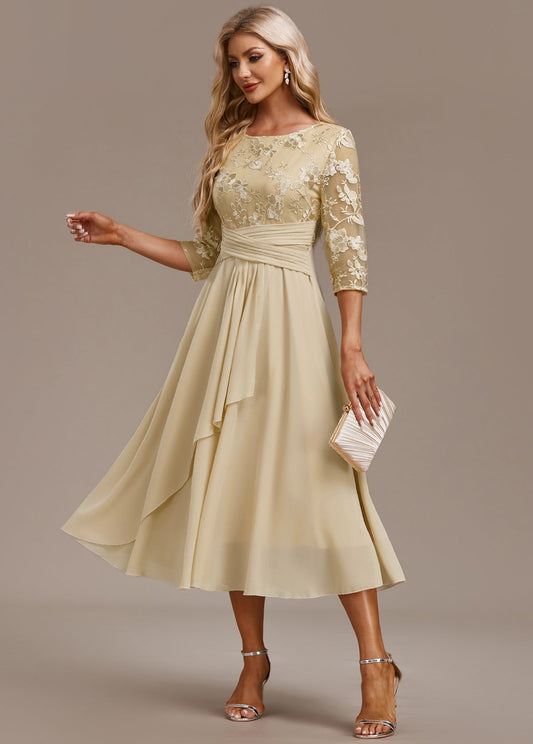 ANDREA – ABITO ELEGANTE in chiffon FLOREALE