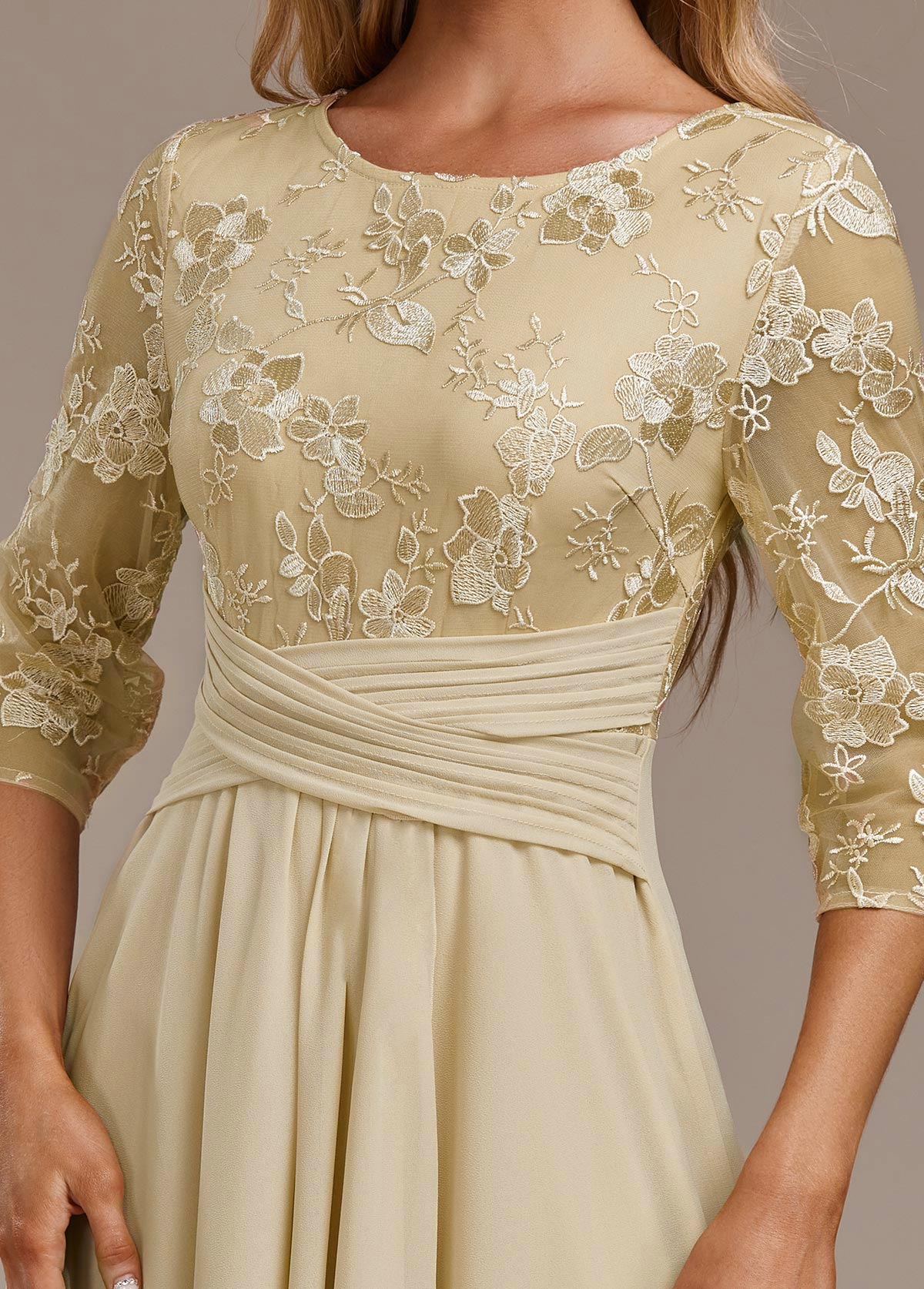 ANDREA – ABITO ELEGANTE in chiffon FLOREALE