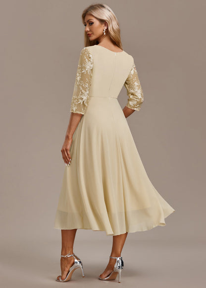 ANDREA – ABITO ELEGANTE in chiffon FLOREALE