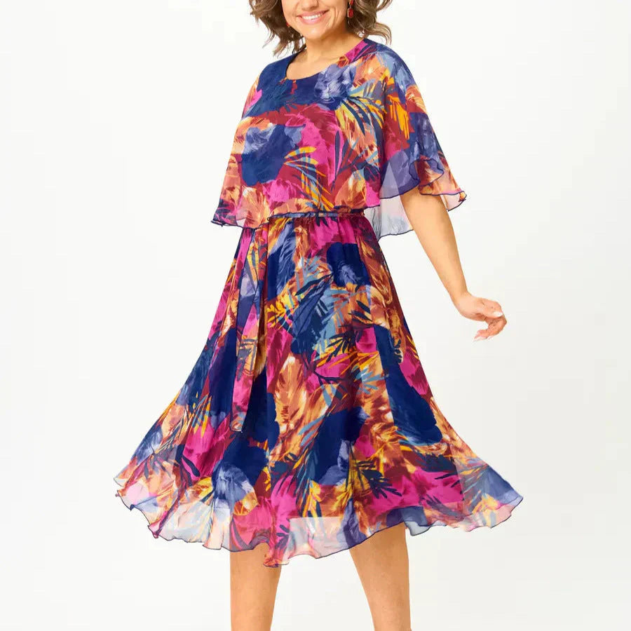 Yvonne - Elegante Abito midi Stile Kimono