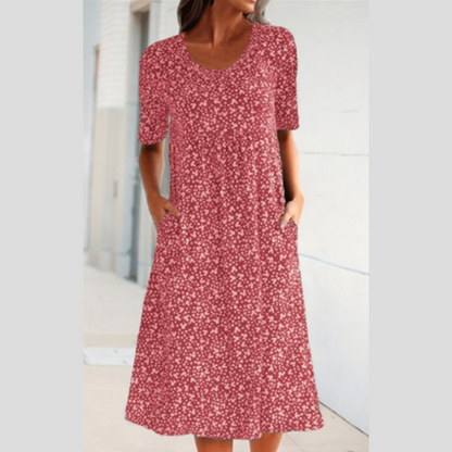 WINNY - ABITO MIDI CHIC CON STILE FLOREALE