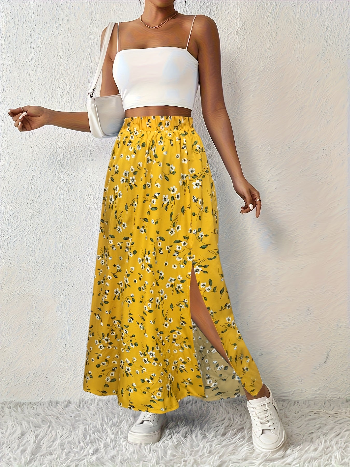 SOLYNNE – GONNA MAXI CON STAMPA FLOREALE