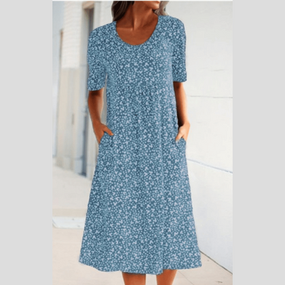 WINNY - ABITO MIDI CHIC CON STILE FLOREALE
