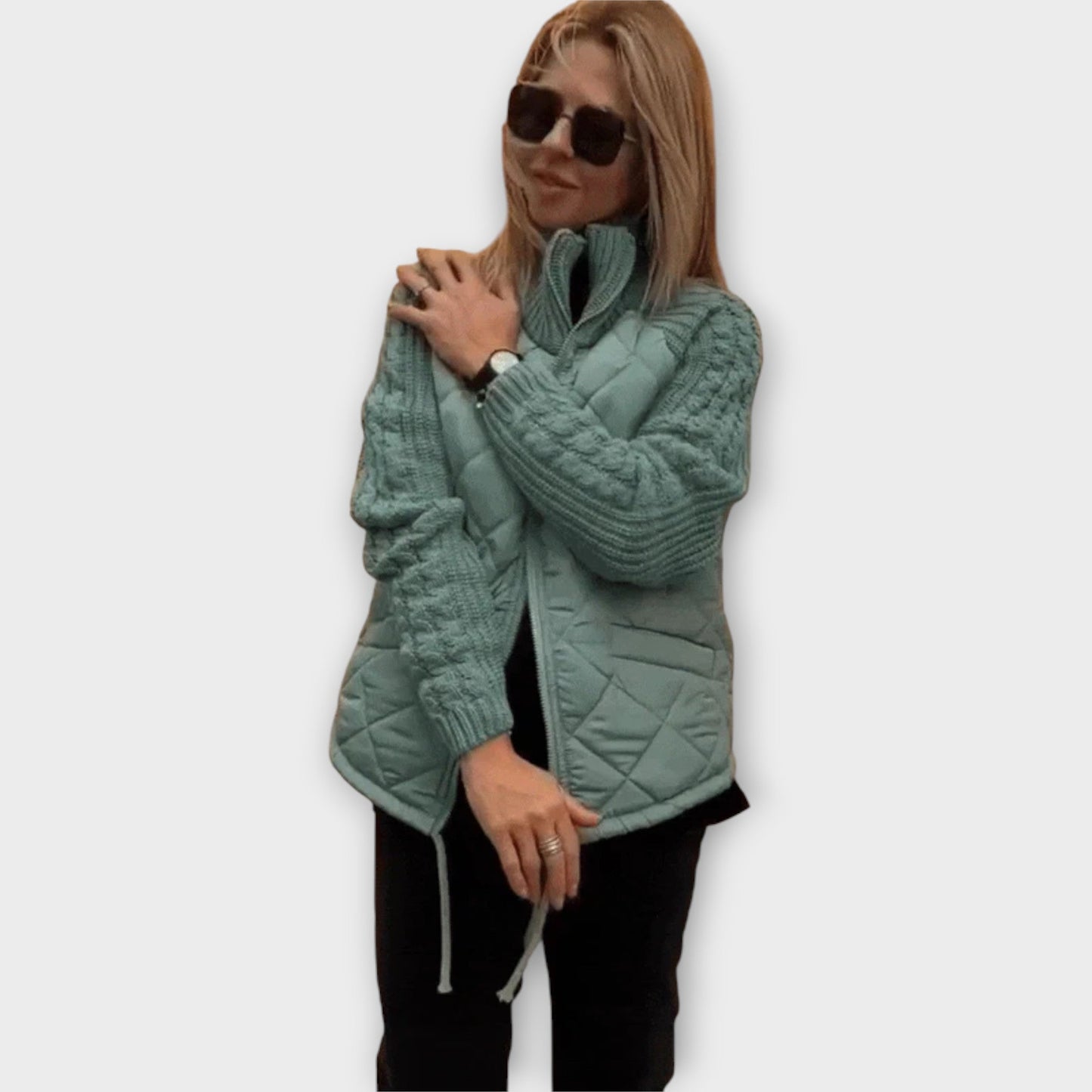 Giacca con dettagli in maglia e Vestibilità moderna