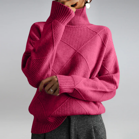 Lauren | Maglione a collo alto in cachemire luxe