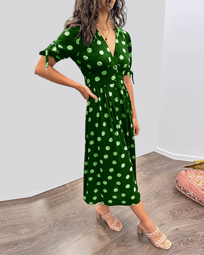 Maria | Abito di Pois con bottoni