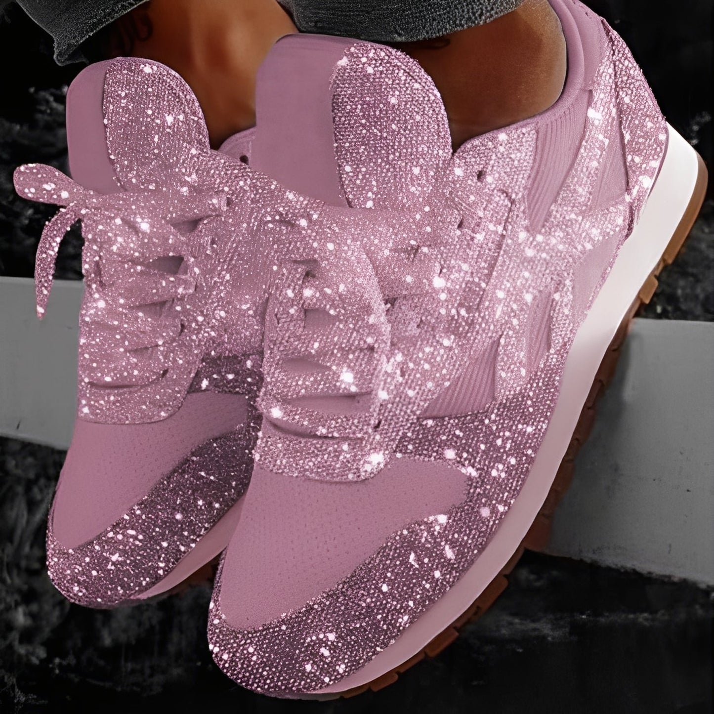 Kaycee - Sneakers Muffin brillanti e casual per donna