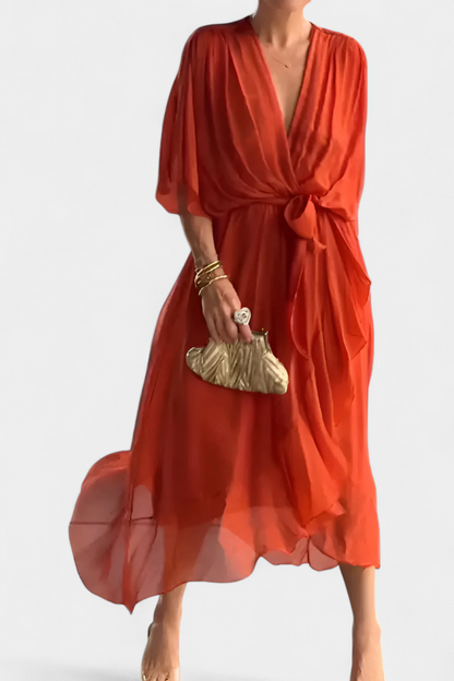 Luisa Abito Flowy con scollo a V