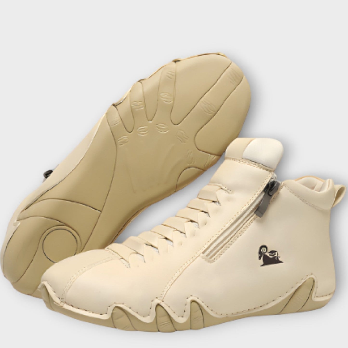 Sneakers Minimalistas con Zip Laterale