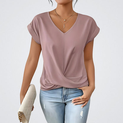 Maia – Top Anudado con scollo a V