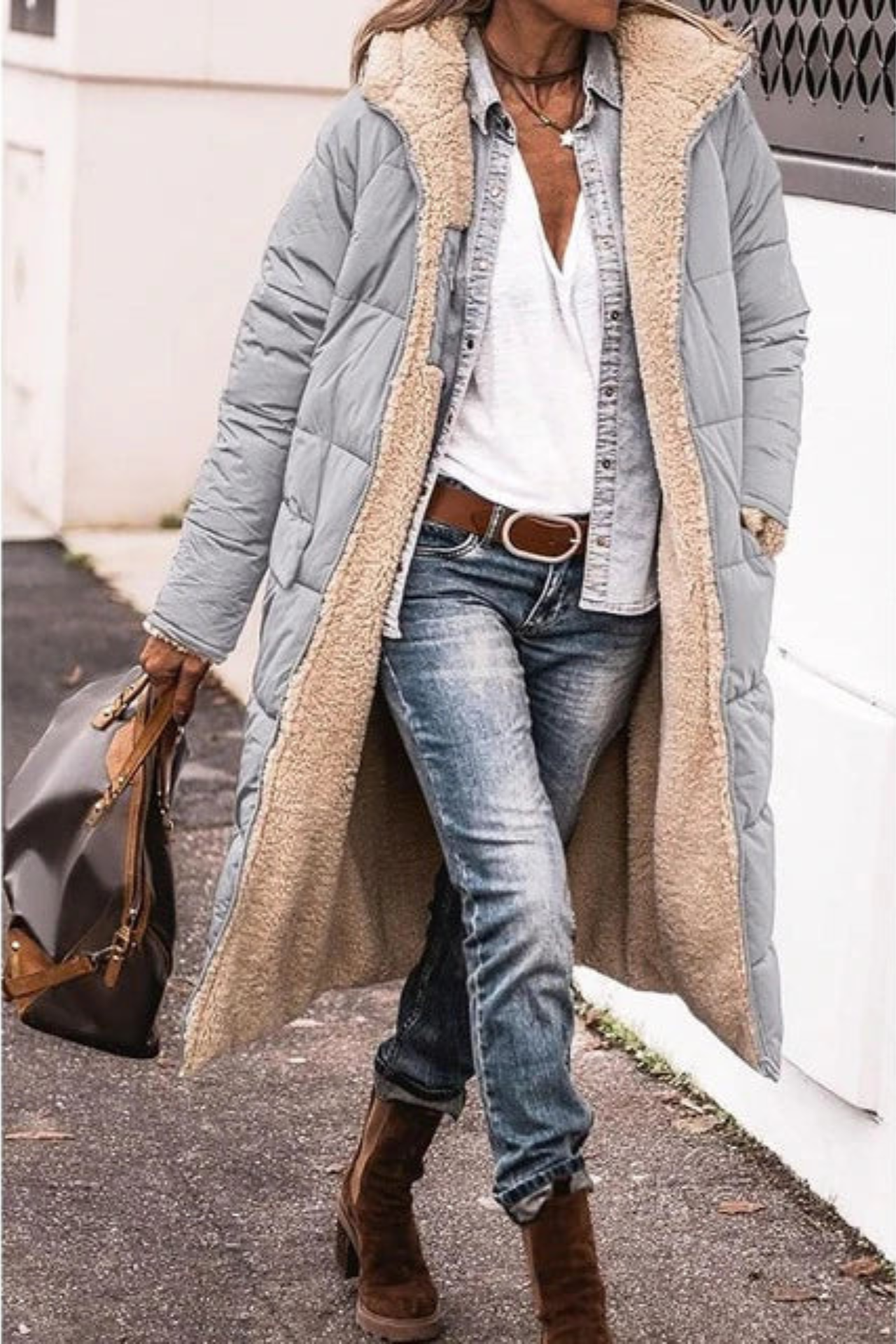 Sasha™ | Cappotto reversibile elegante Premium