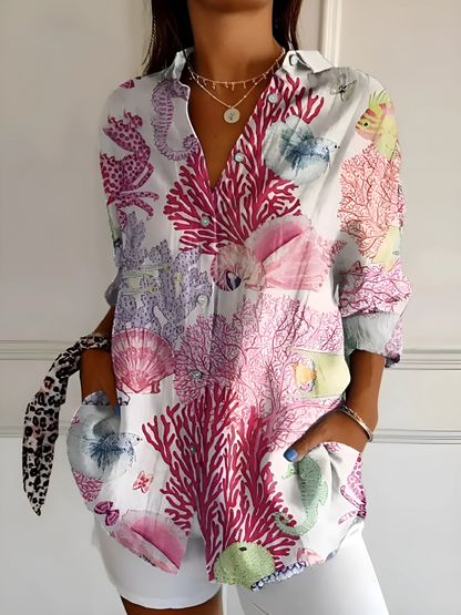 Yllona – Blusa Relaxed con bottoni