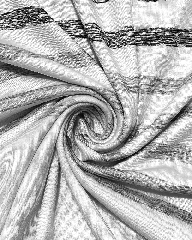 Evelyn – Maglietta di Collo rotondo a maniche corte a Righe