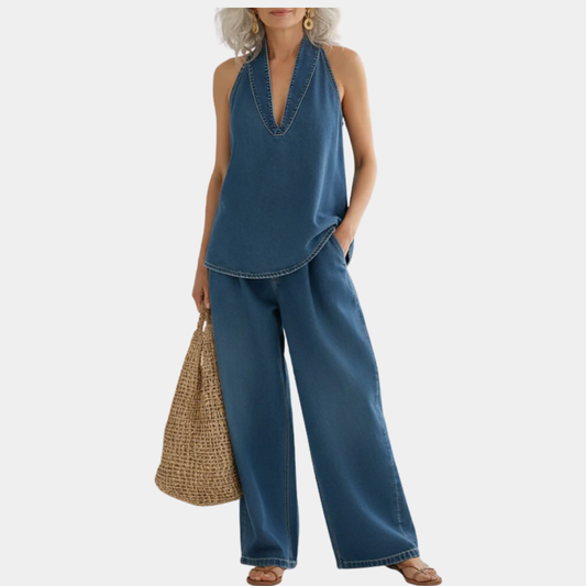Saylor - Set due pezzi in Denim Lavaggio Vintage