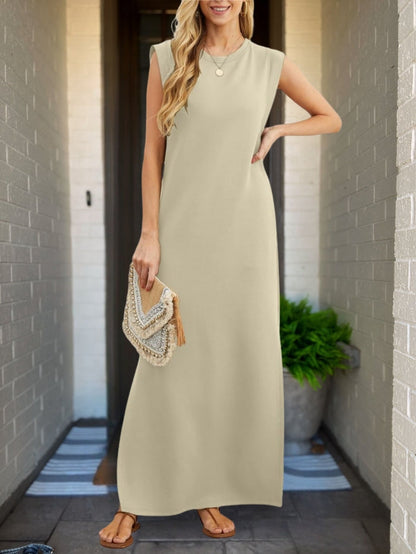 Riley™ - Abito in lino Elegante con Dettagli Hechos a Mano
