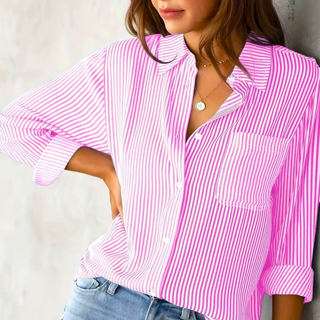 Blusa a Righe Casual per Donne